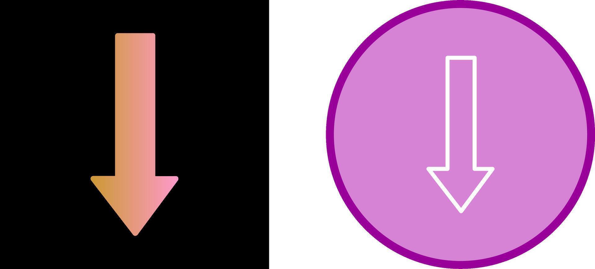 Arrow Down Vector Icon