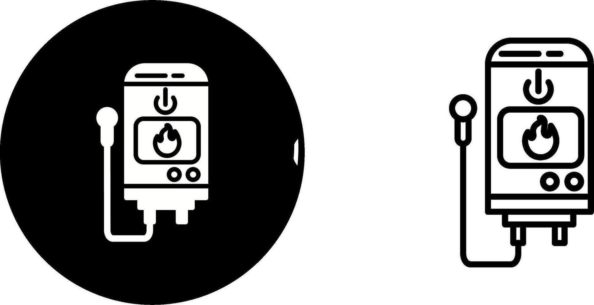 Tankless Water Heater Vector Icon