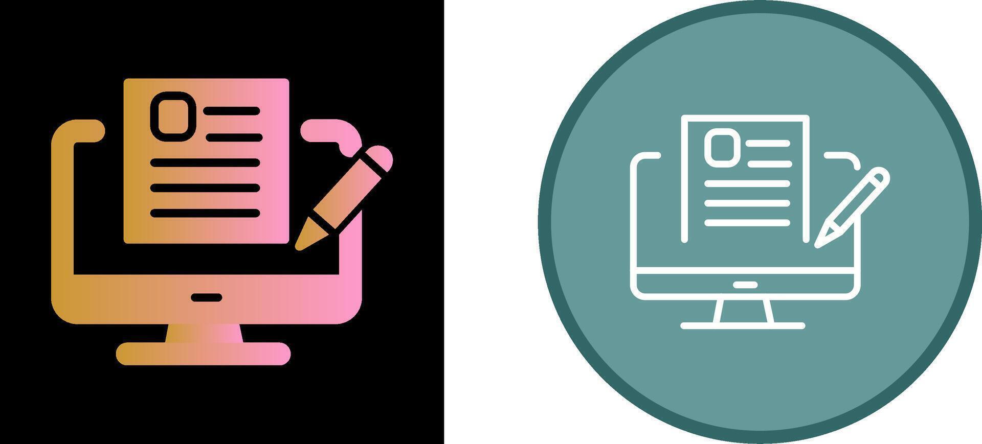 Blog Vector Icon