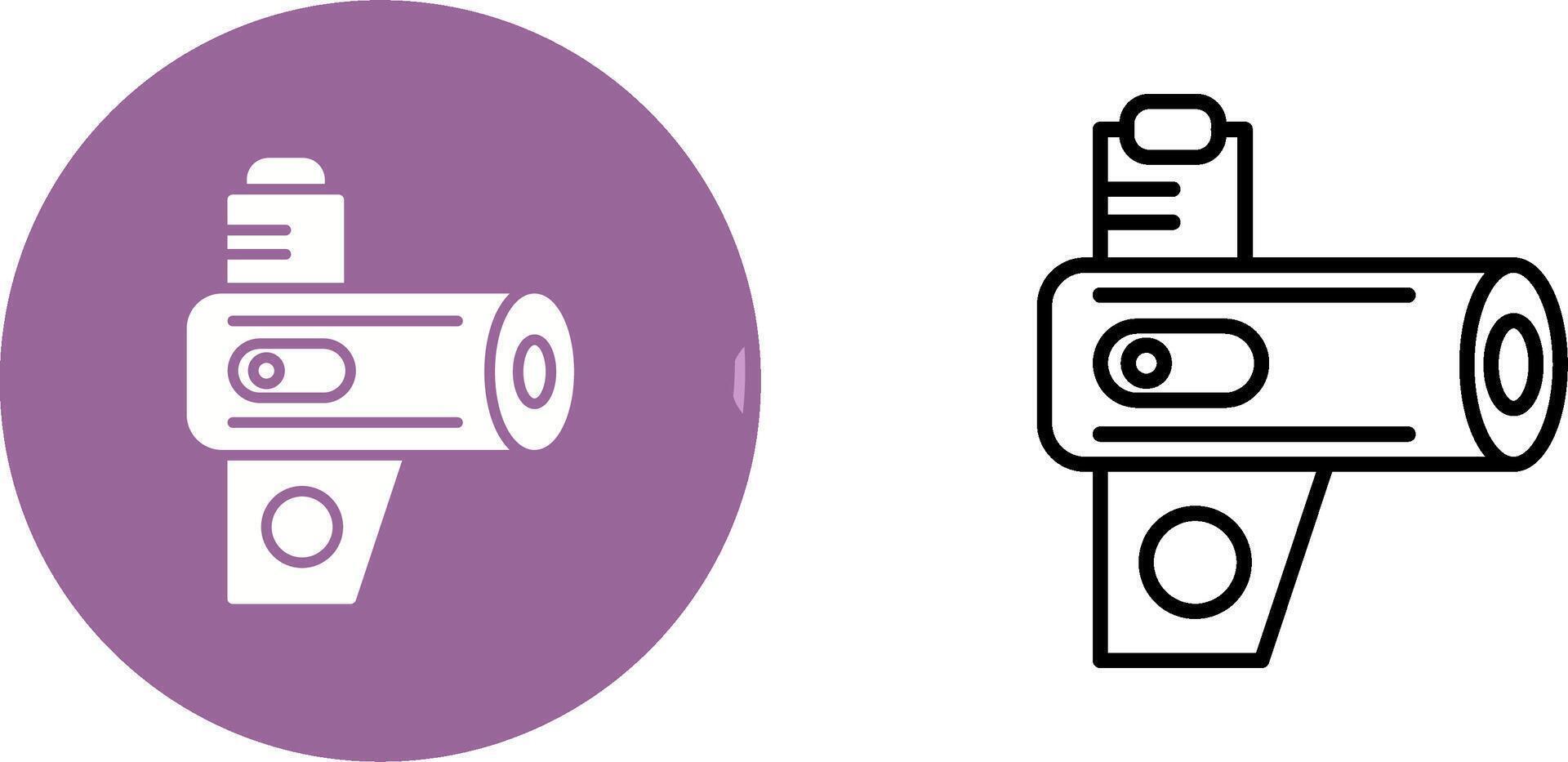 Portable Forced Air Heat Vector Icon