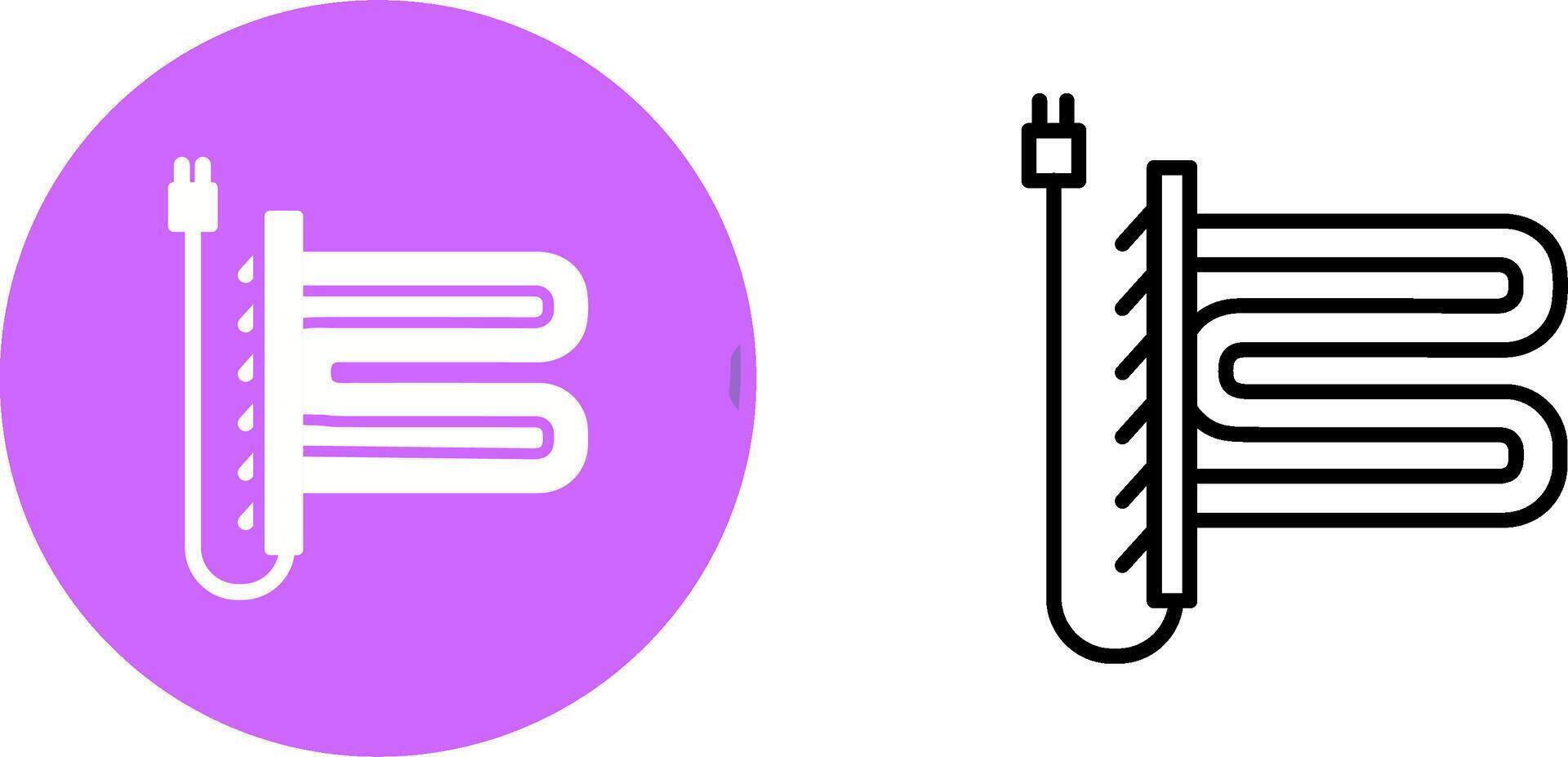 icono de vector de secador de toallas