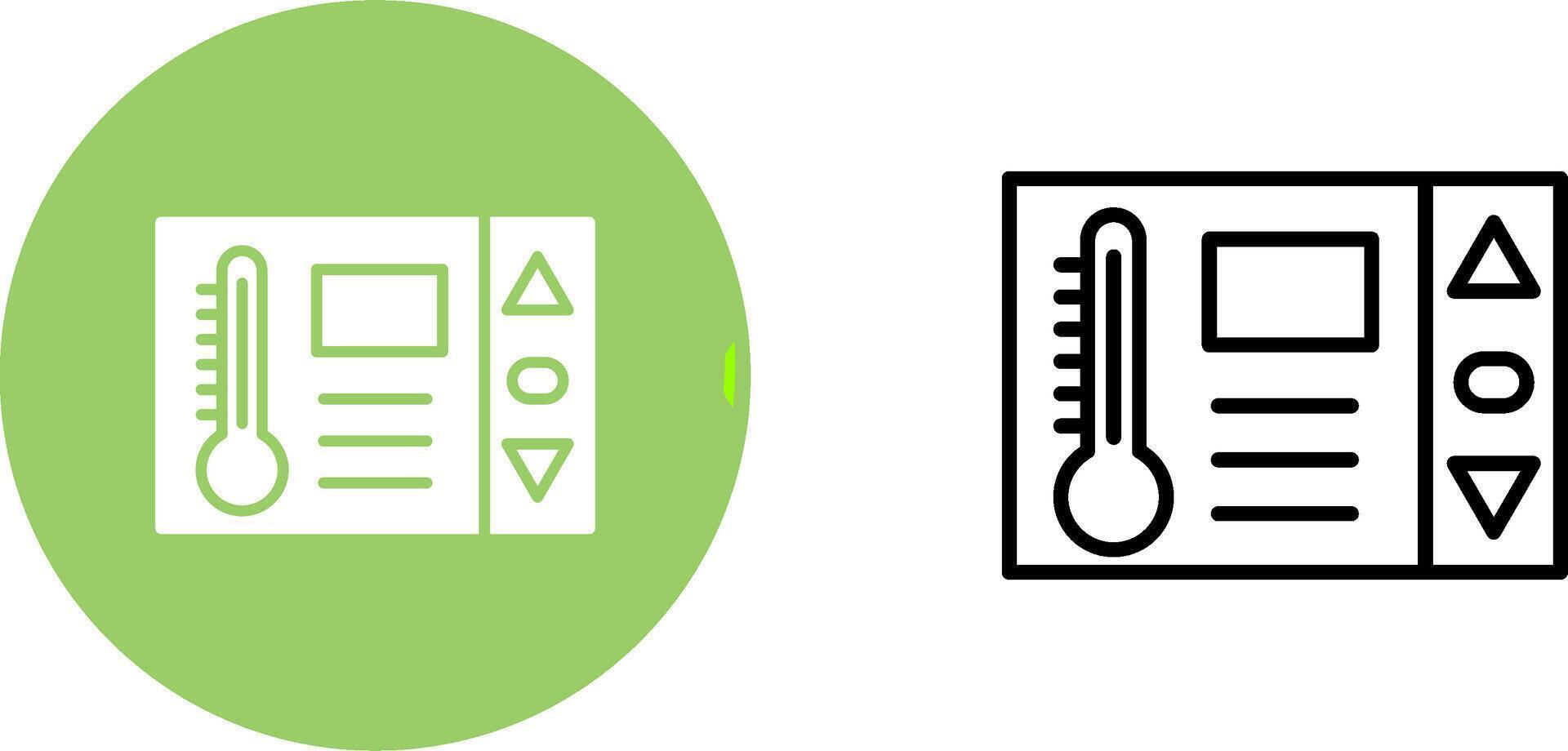 icono de vector de termostato