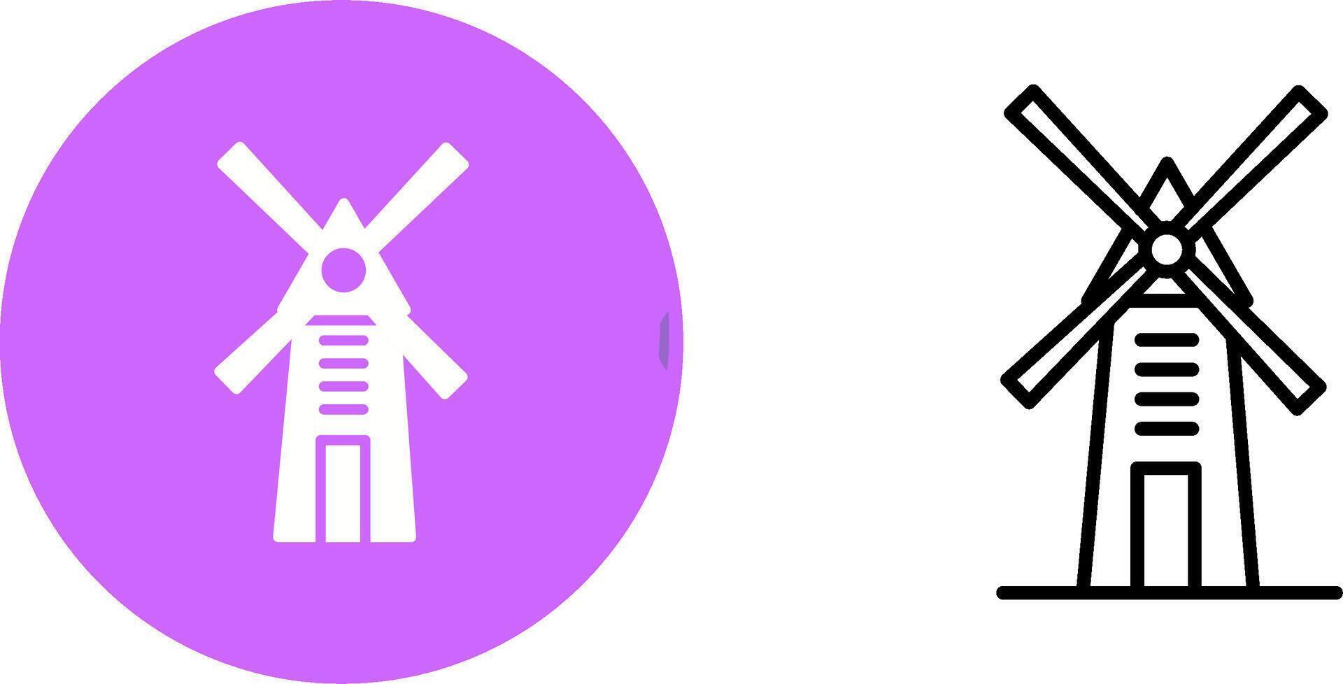 Windmill Vector Icon