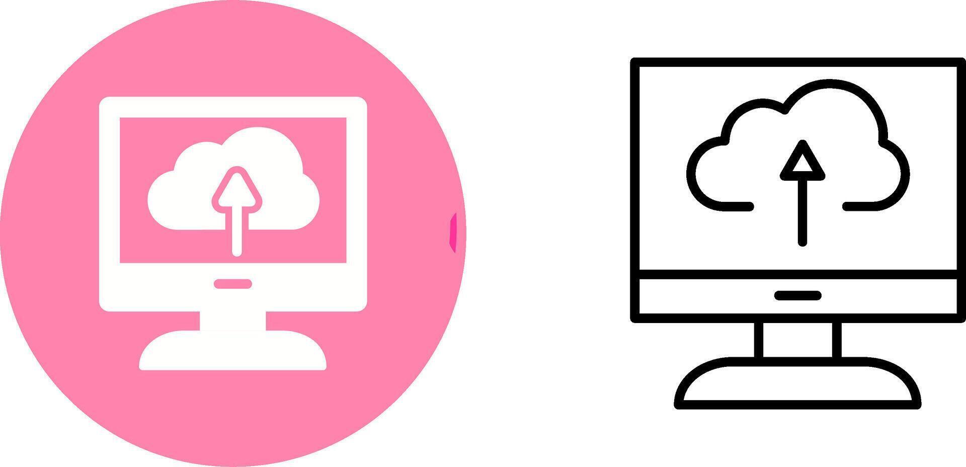 Cloud Backup Vector Icon