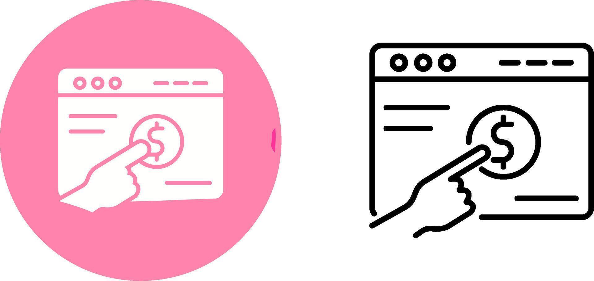 Pay Per Click Vector Icon