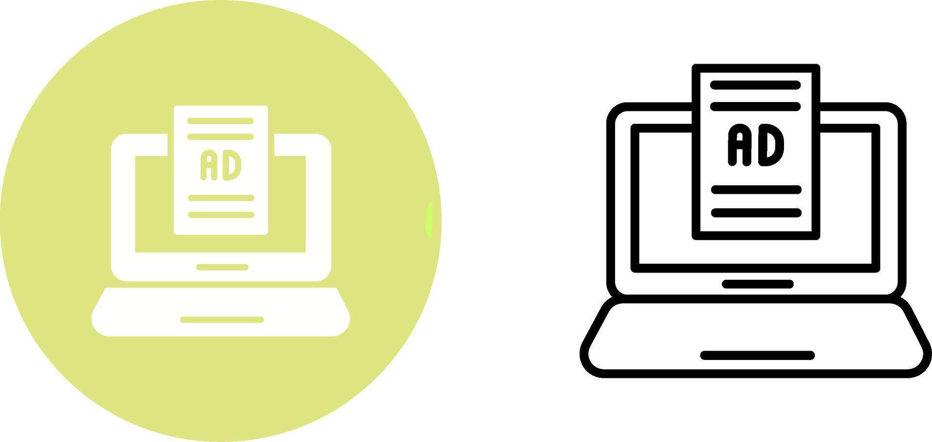 Internet Ads Vector Icon