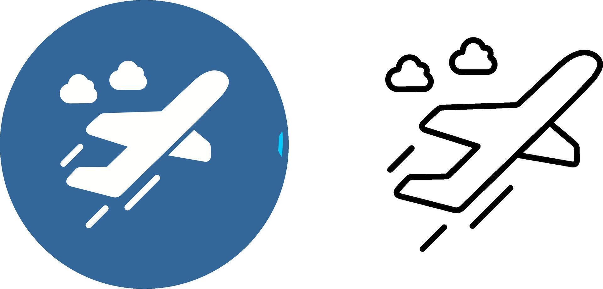 Flight Takeoff Vector Icon