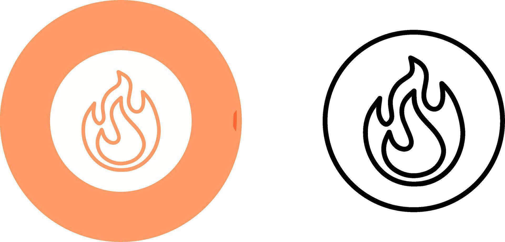 icono de vector de fuego