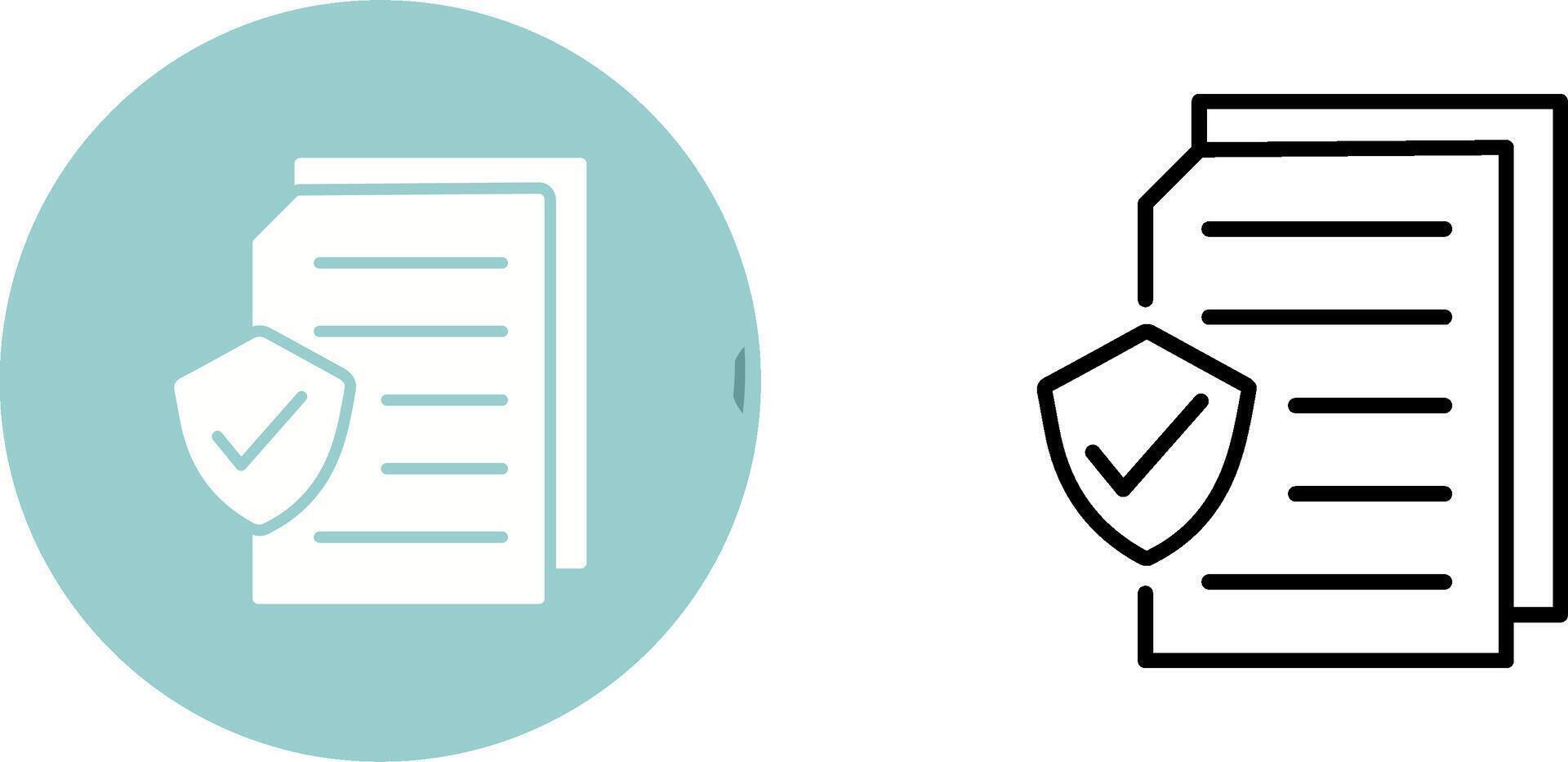 Secure Document Vector Icon