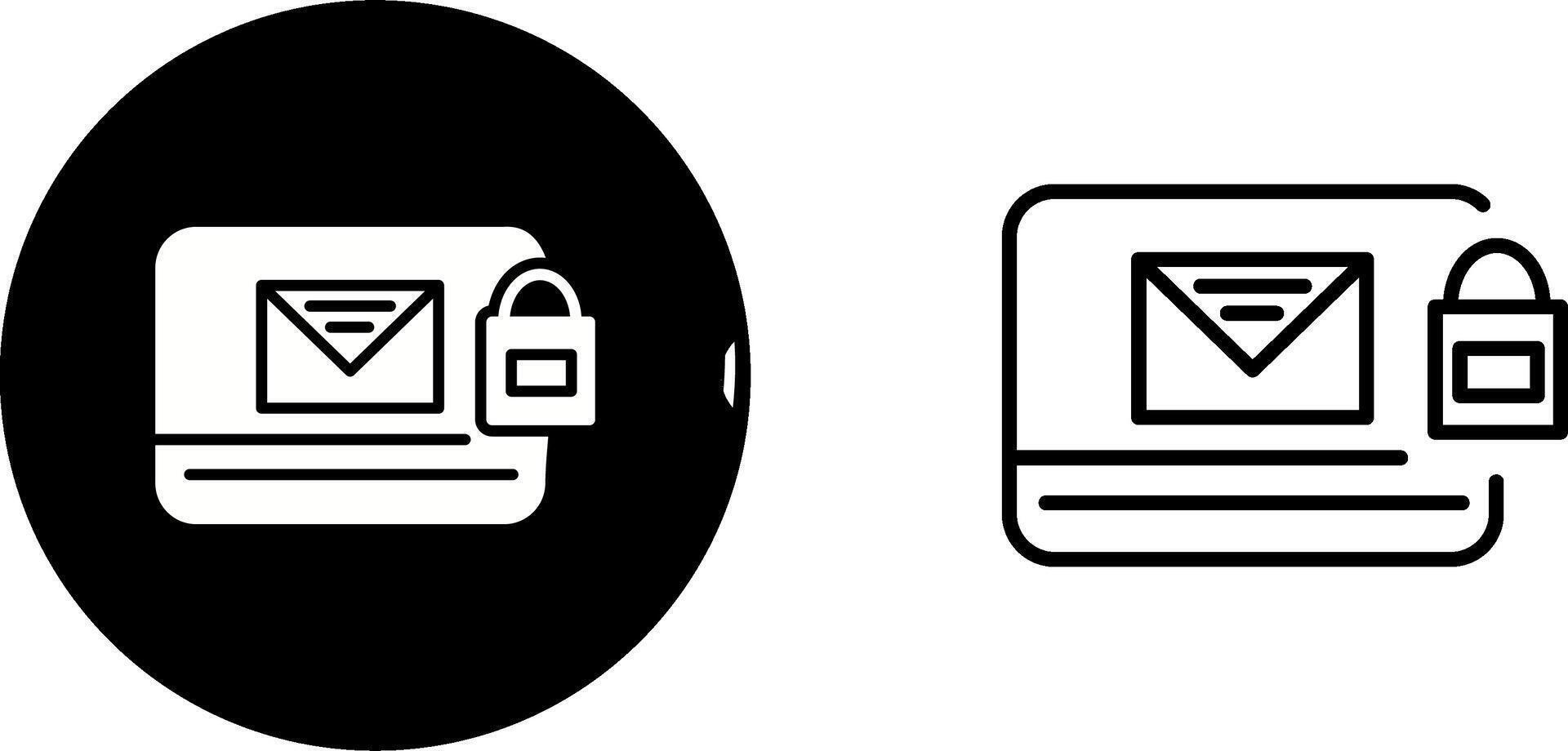 Locked Mail Vector Icon