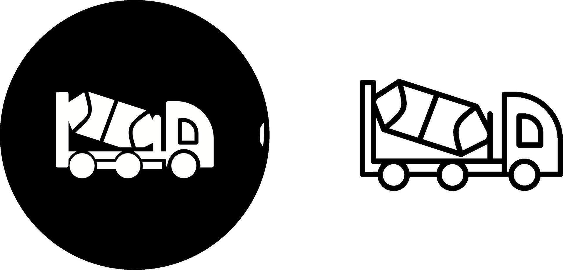 Cement Truck Vector Icon