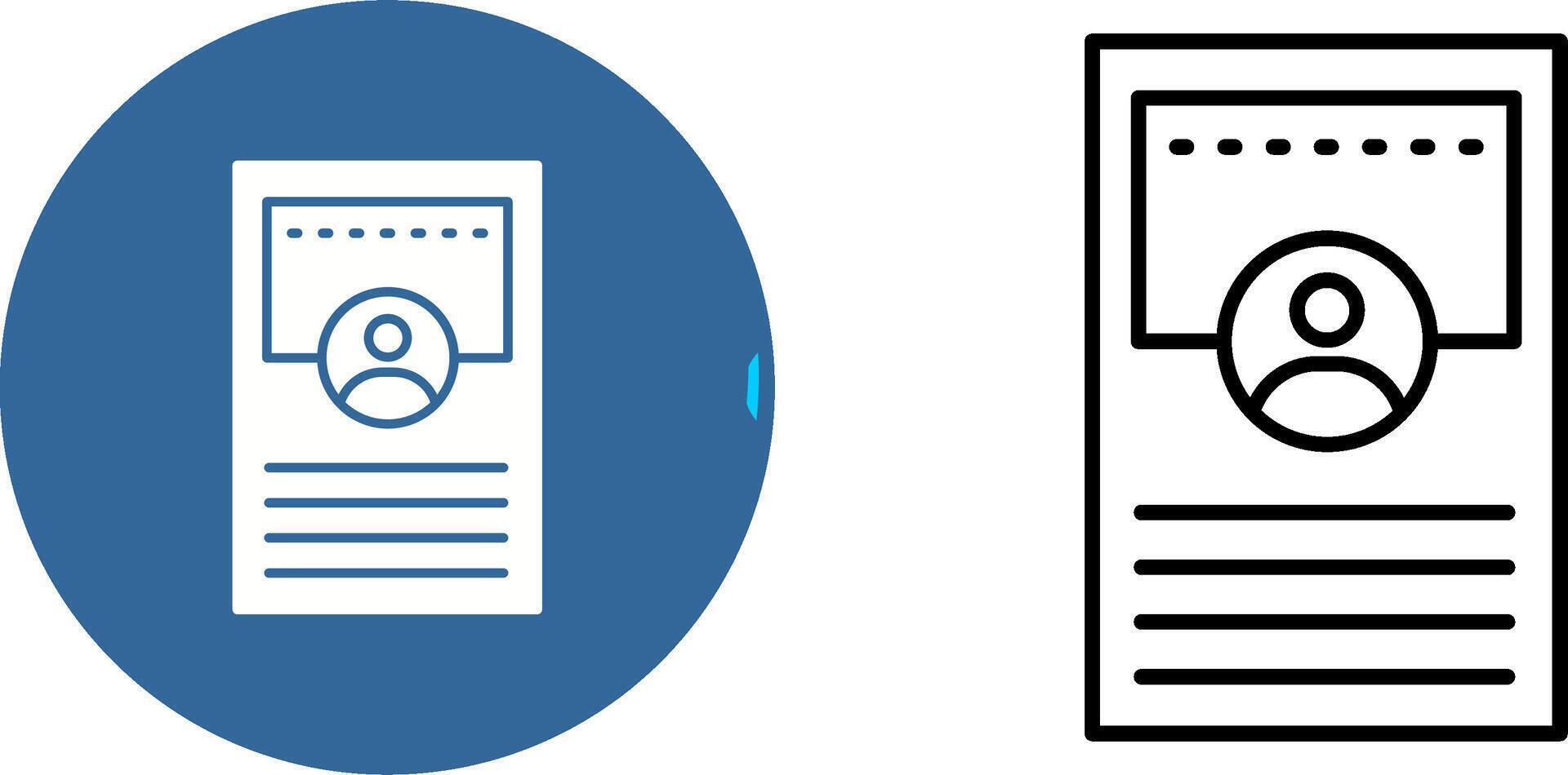 Profile Vector Icon