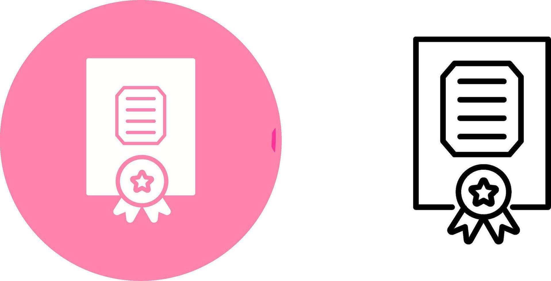 Certificate Vector Icon