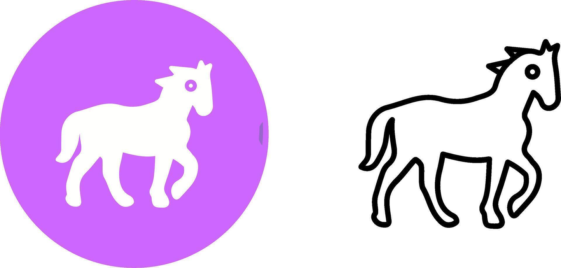 icono de vector de caballo