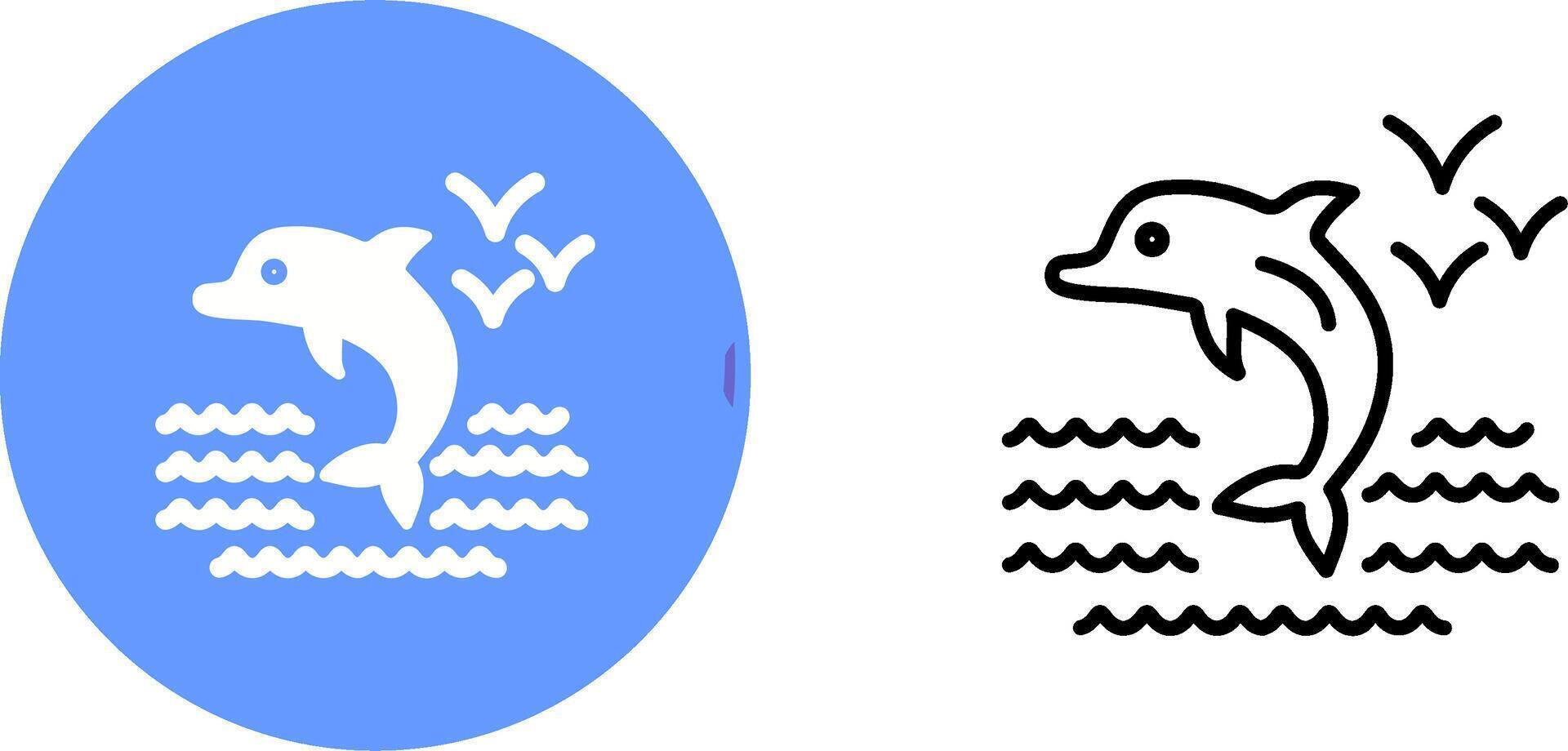 Dolphin Vector Icon