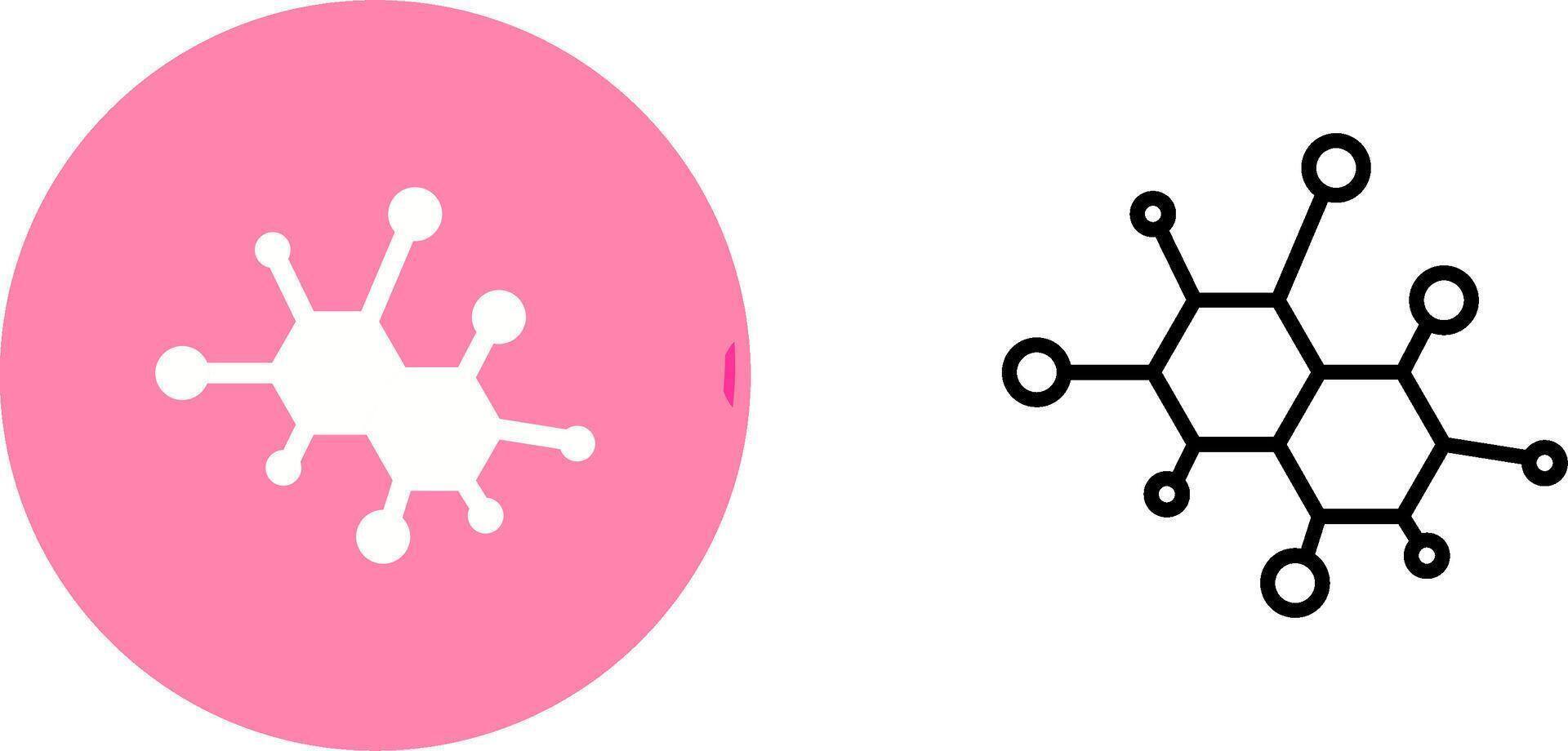 icono de vector de molécula