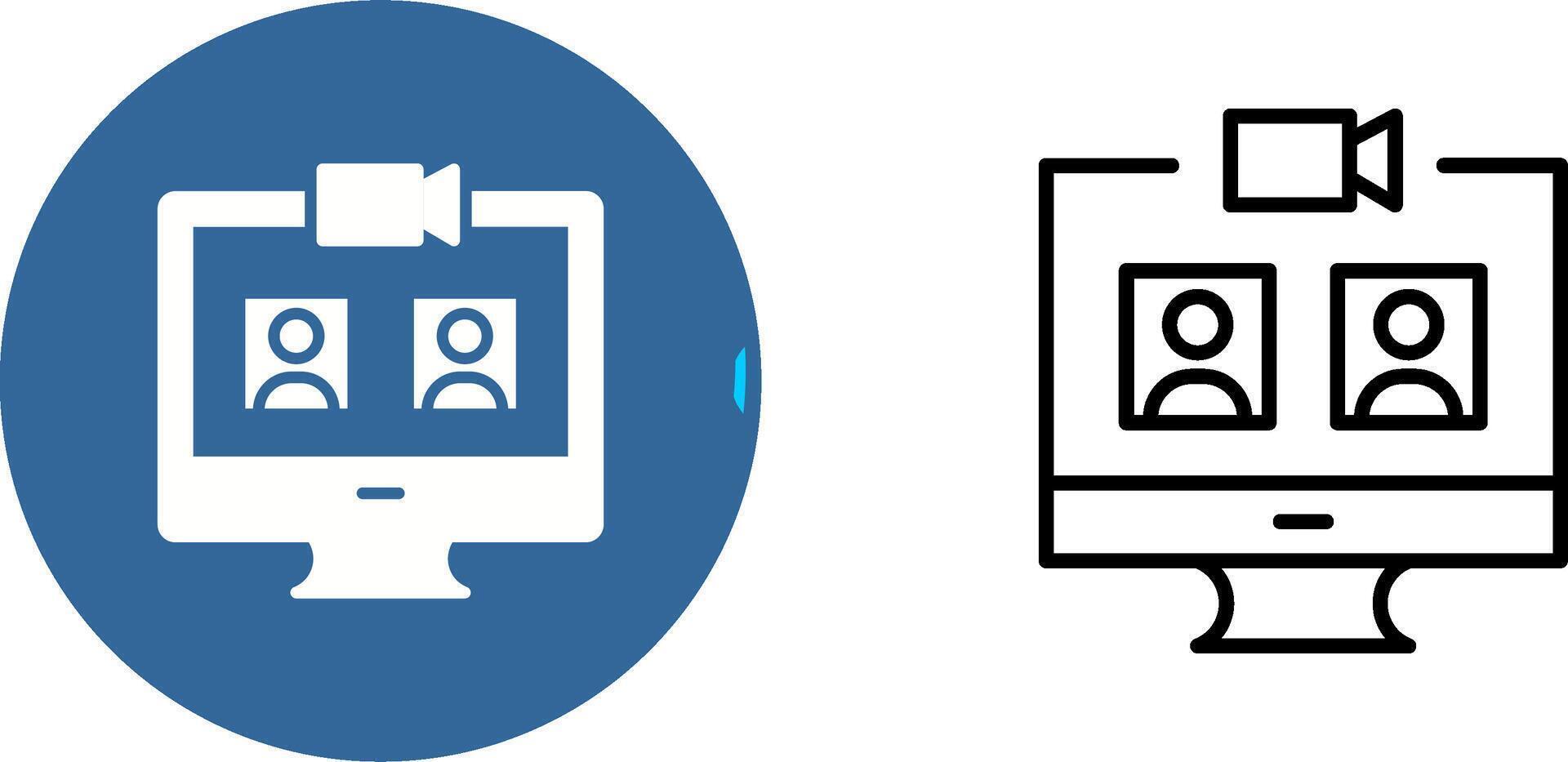 Video Call Vector Icon