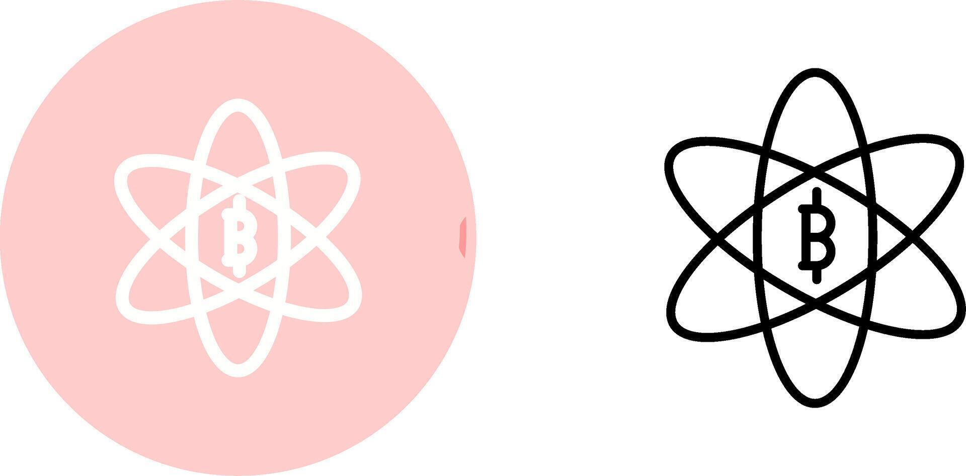 Bitcoin Science Vector Icon