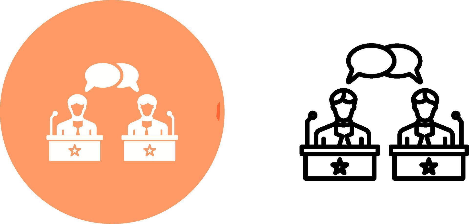 Debate Vector Icon