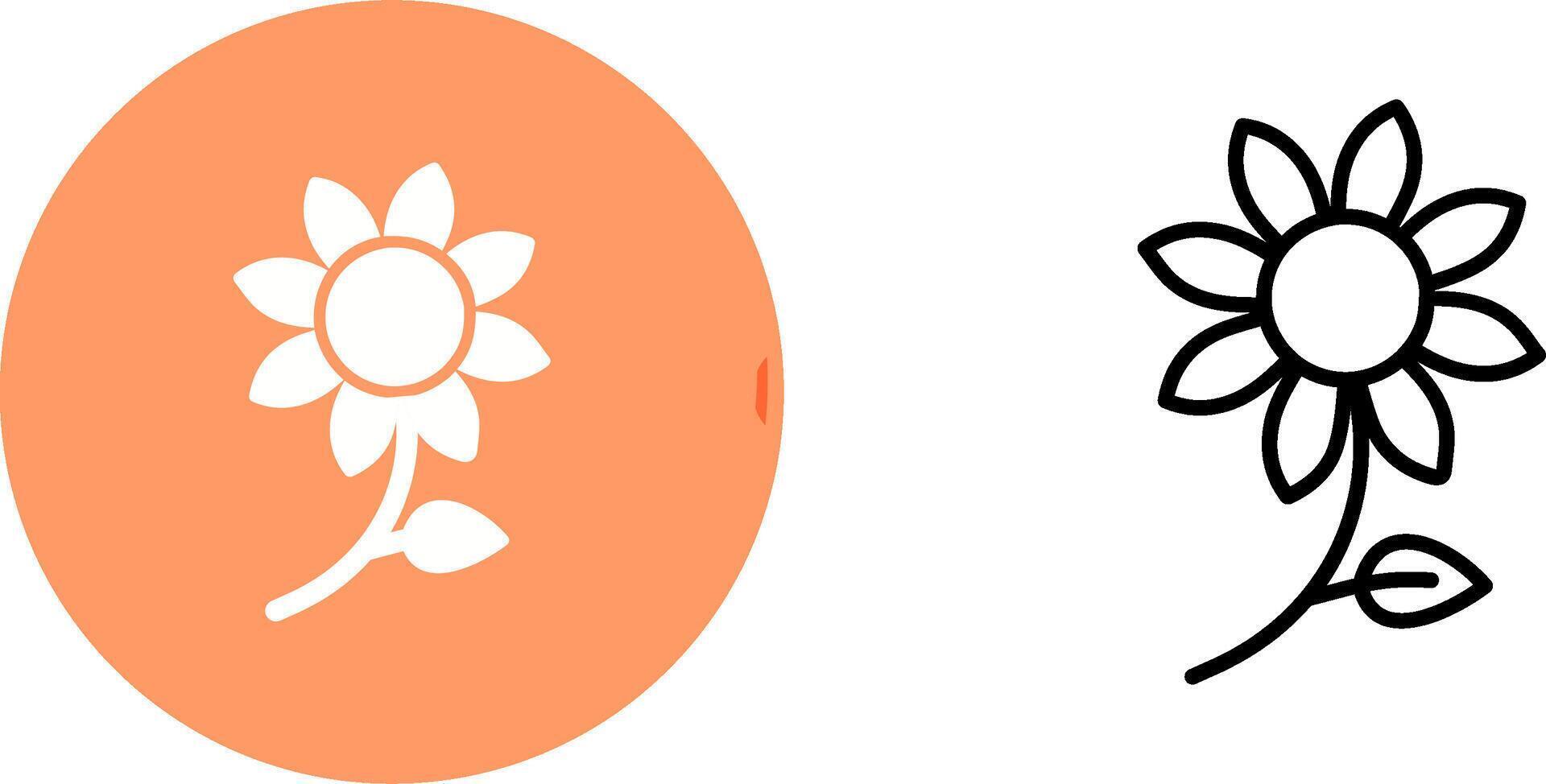 icono de vector de flores