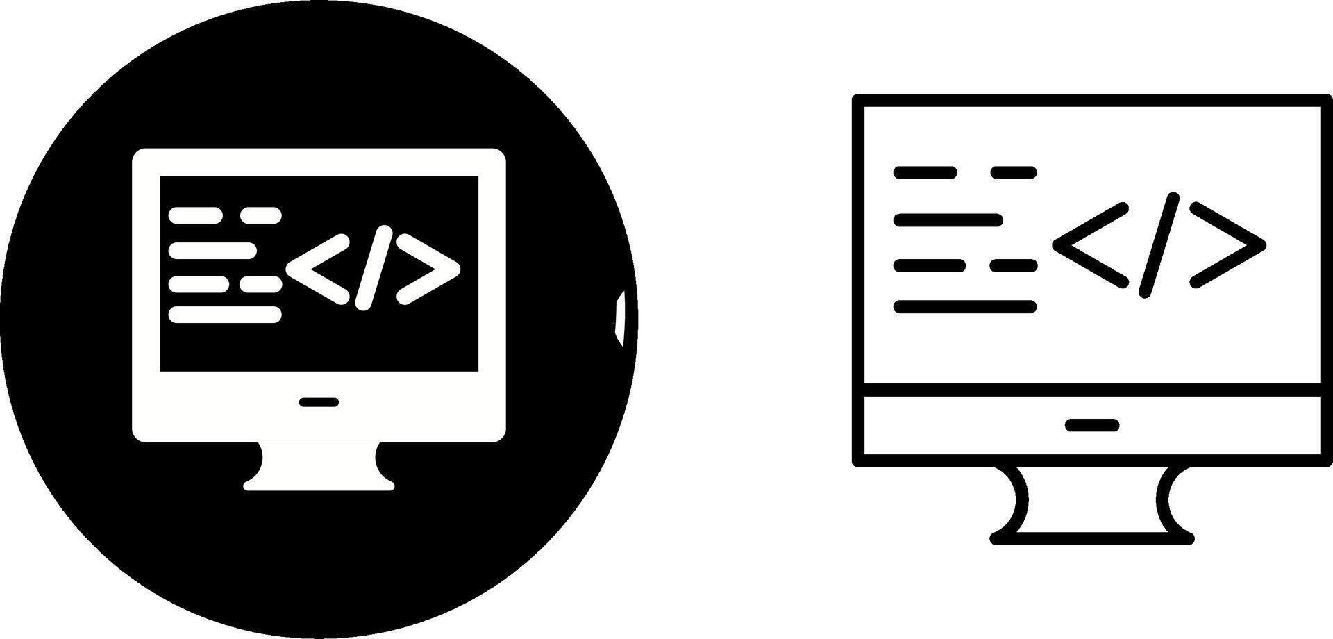 Coding Vector Icon