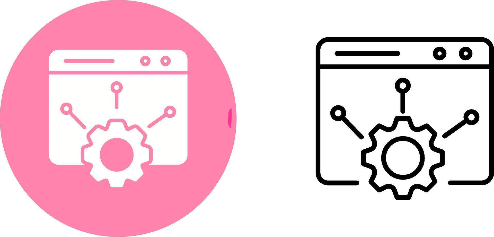 Web Setting Vector Icon