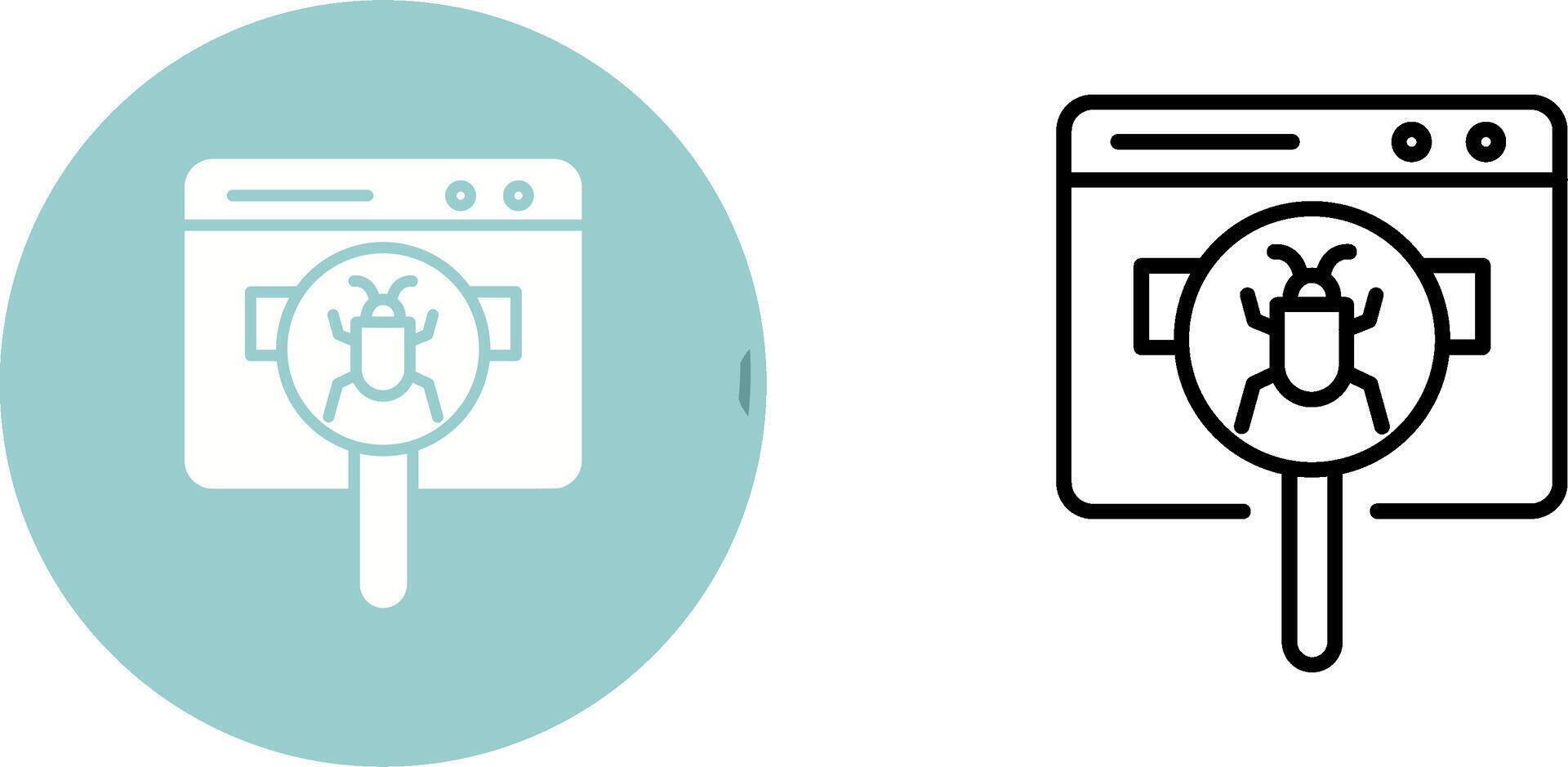 Web Bug Vector Icon