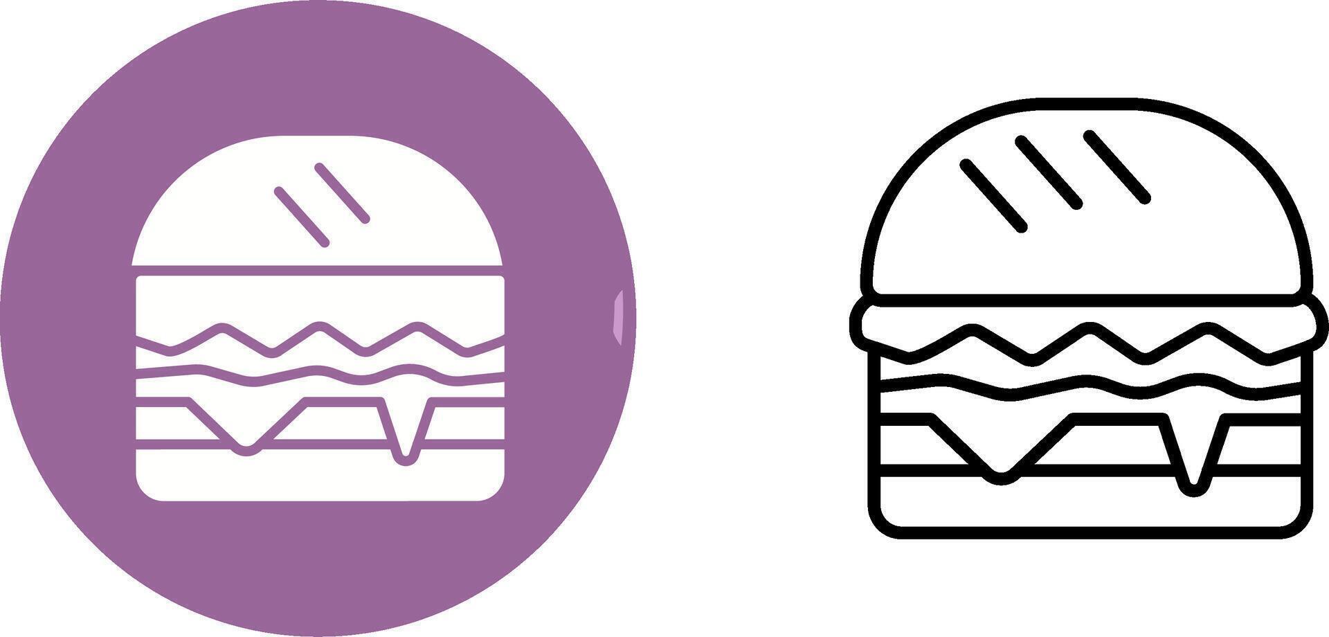 Hamburger Vector Icon