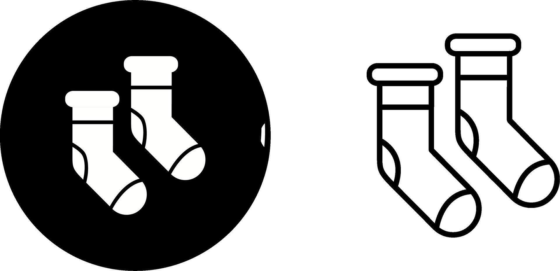 Winter Socks Vector Icon