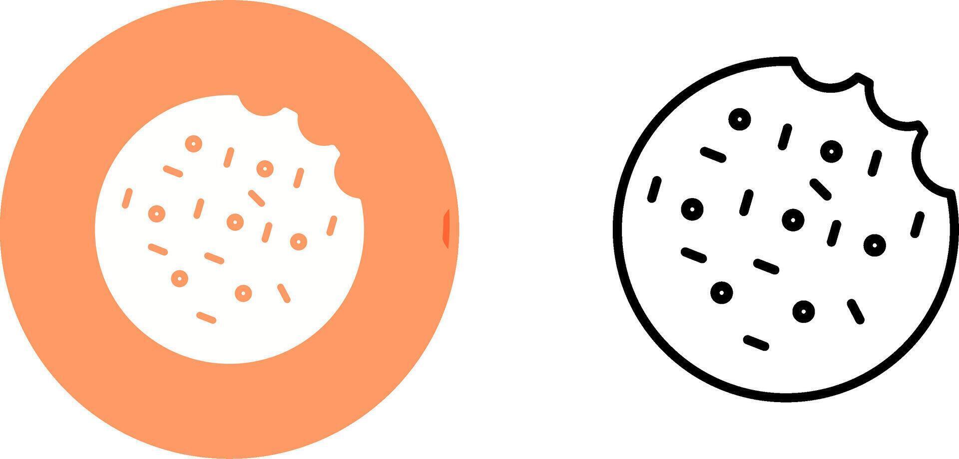 icono de vector de galleta