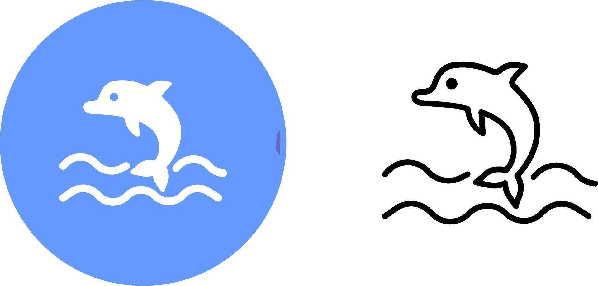 Dolphin Vector Icon