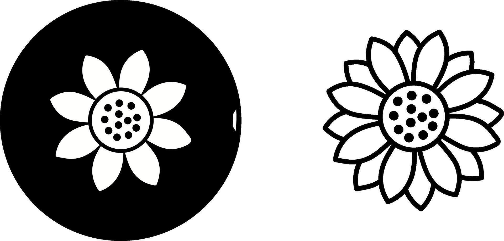 Sunflower Vector Icon