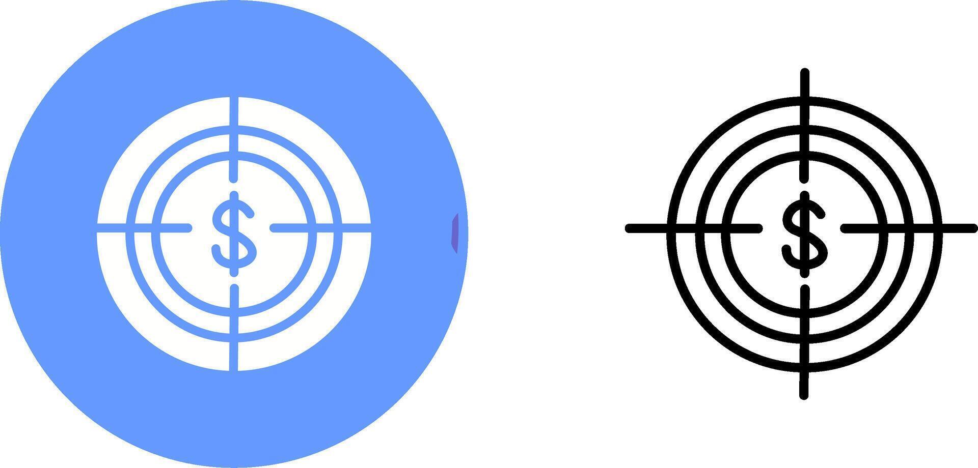 Economic Target Vector Icon