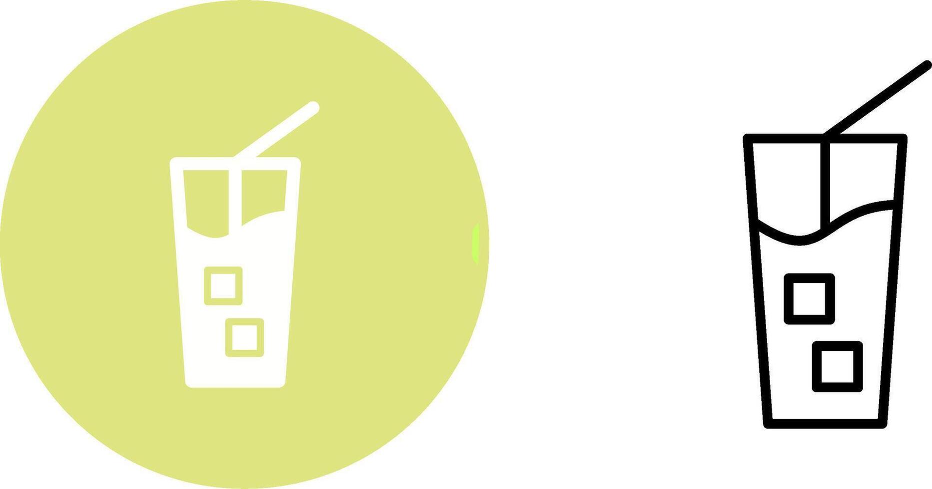 Iced Coffee Vector Icon