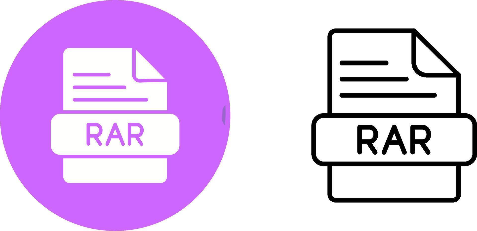 RAR Vector Icon