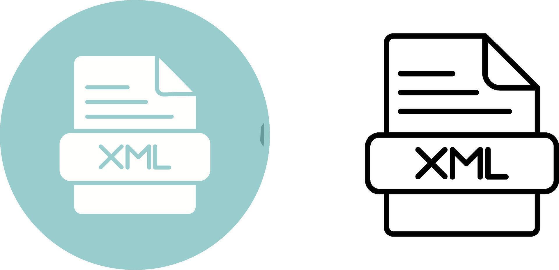 XML Vector Icon