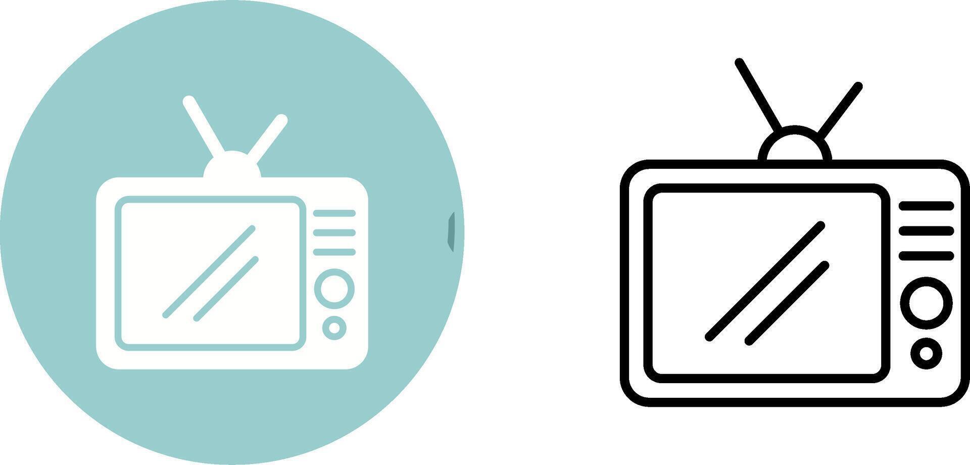 TV Set Vector Icon