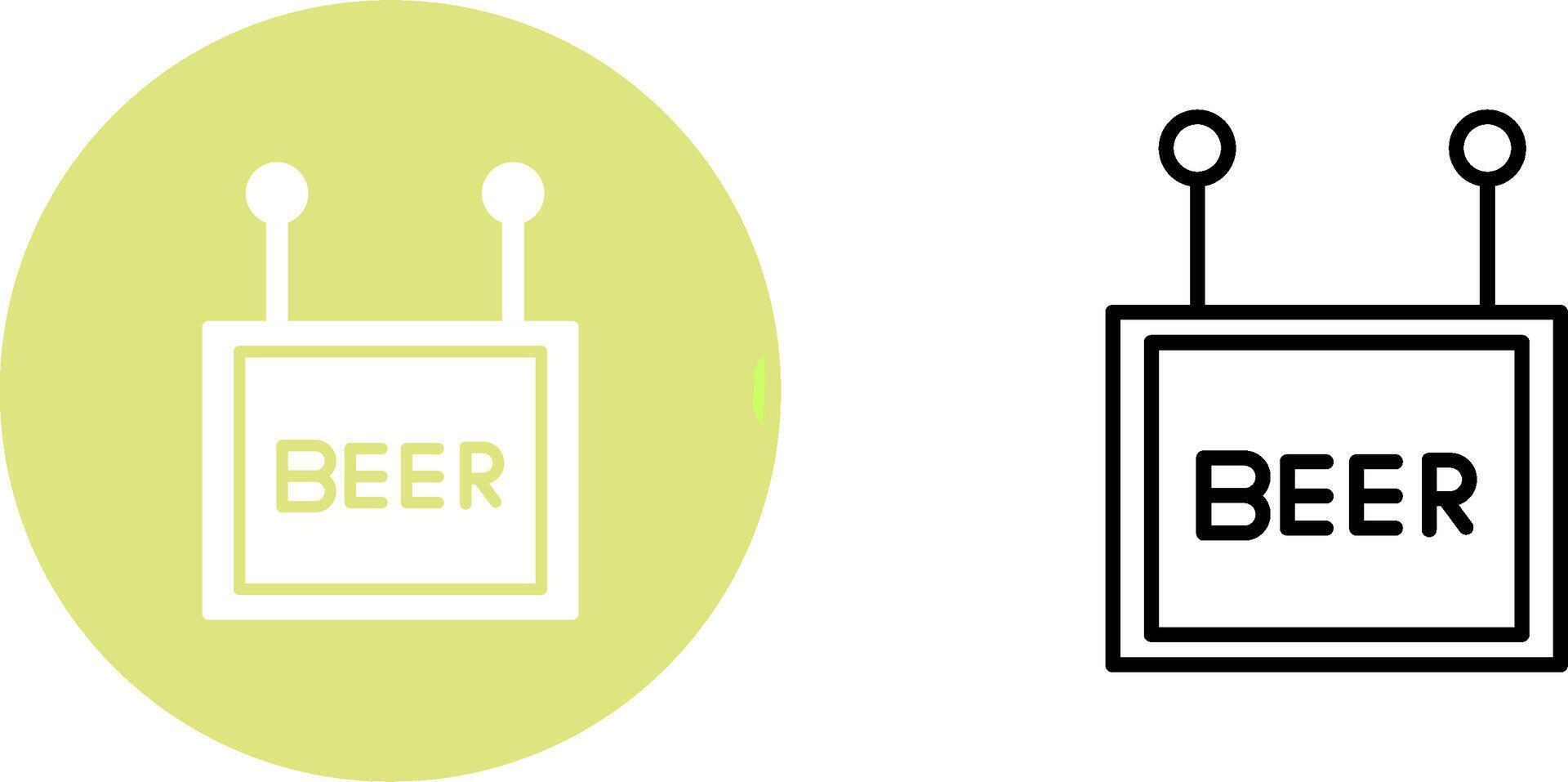 Beer Sign Vector Icon