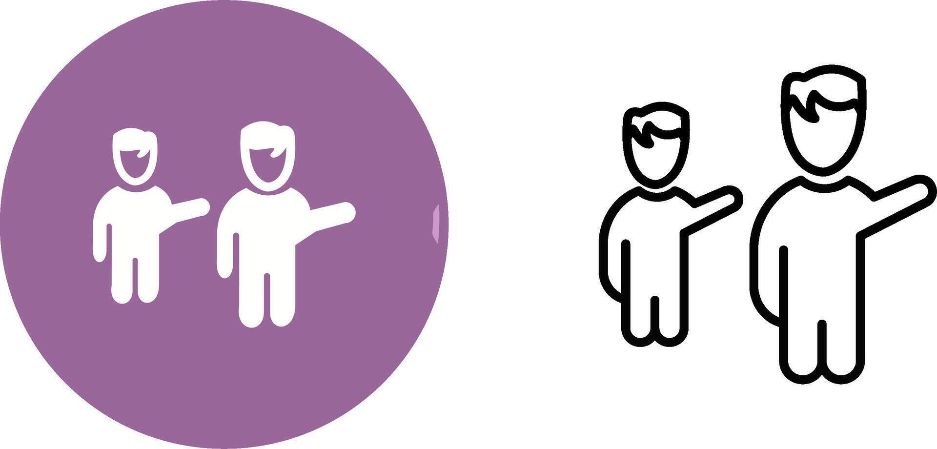 Waving to People Vector Icon