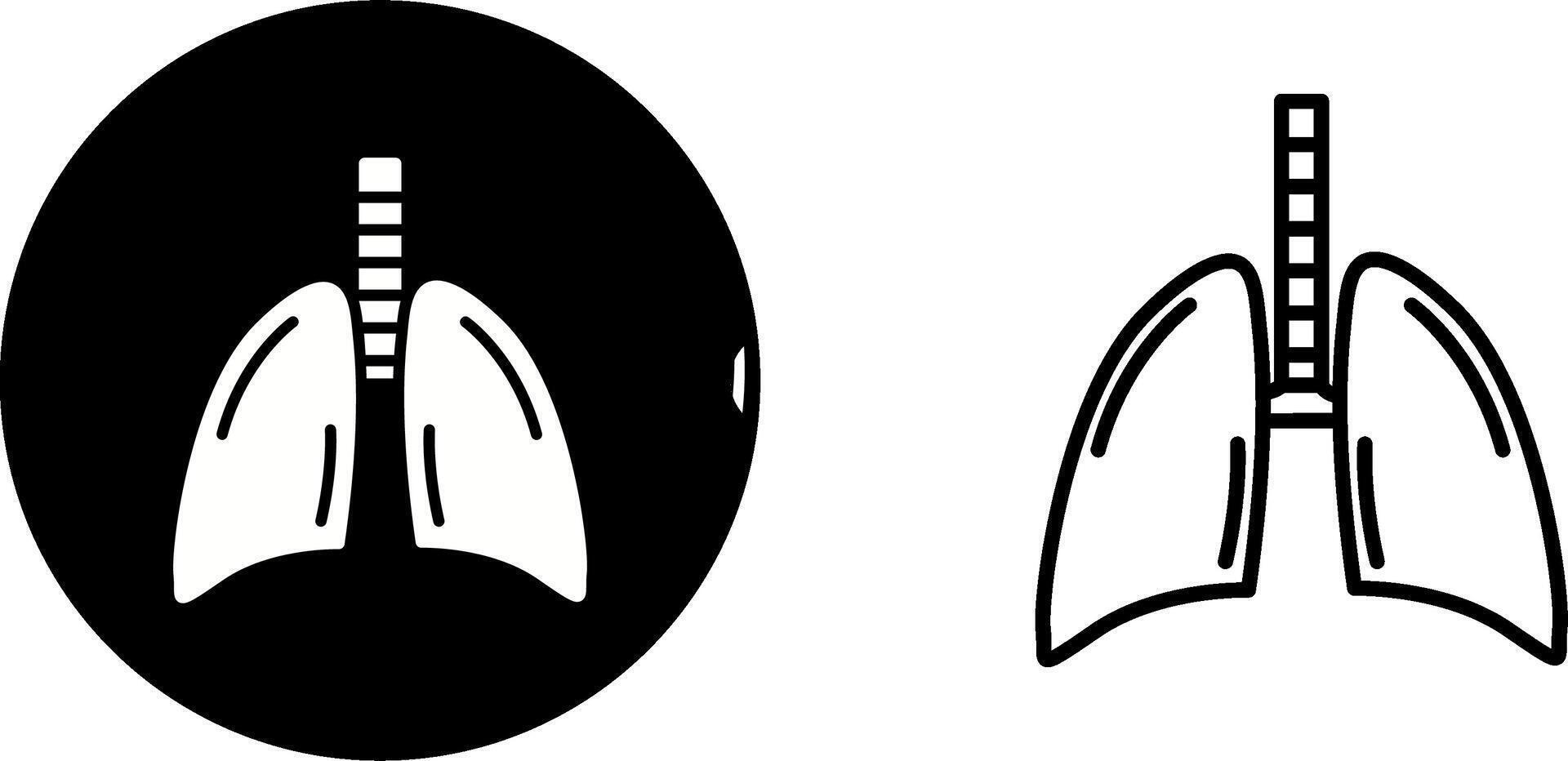 Lungs Vector Icon