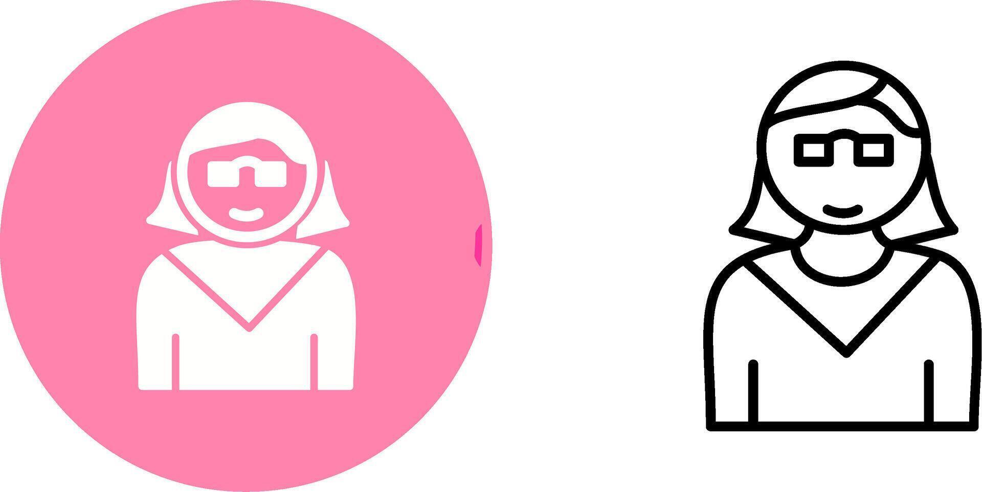 Female Professor Vector Icon