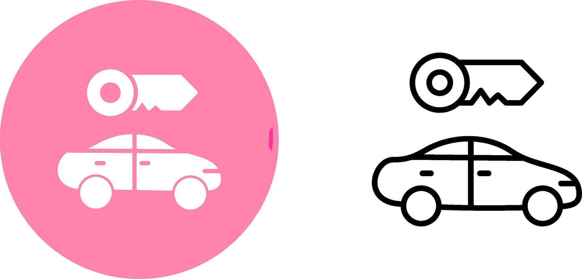 Rent a Car Vector Icon