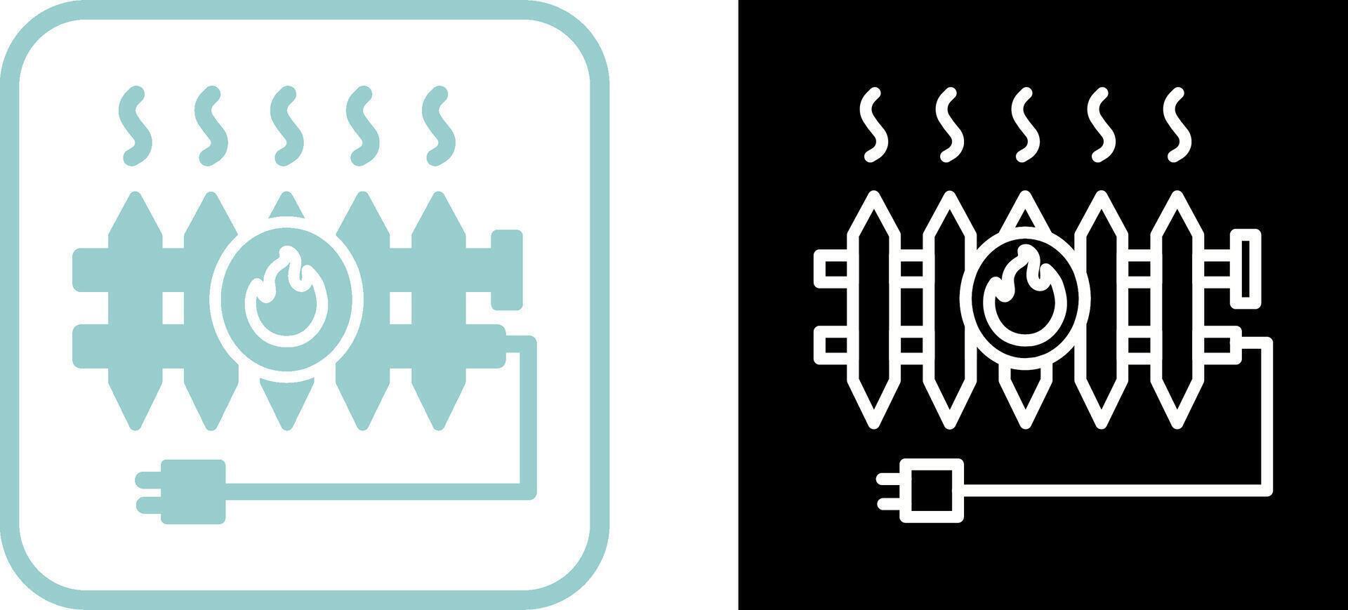 Heat Radiator Vector Icon