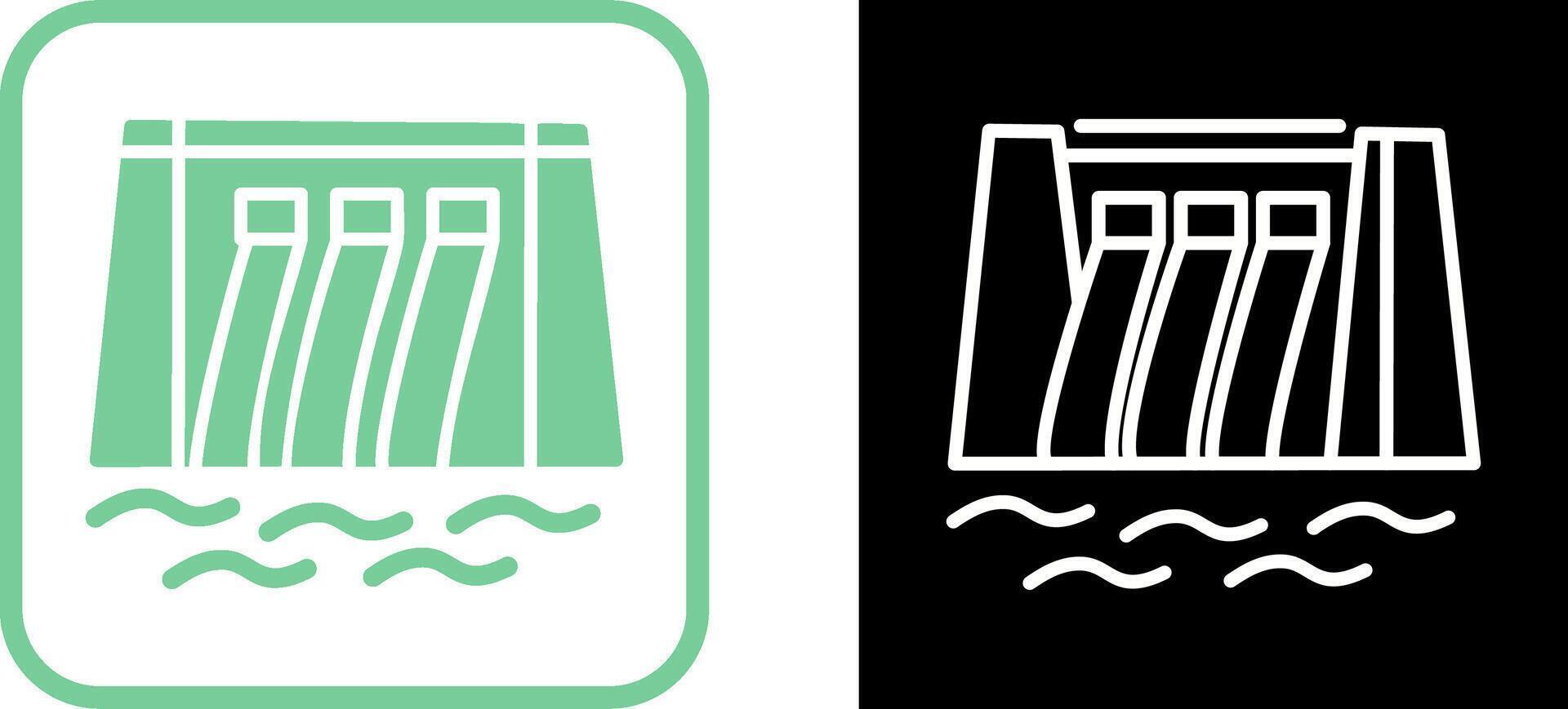 Water Dam Vector Icon