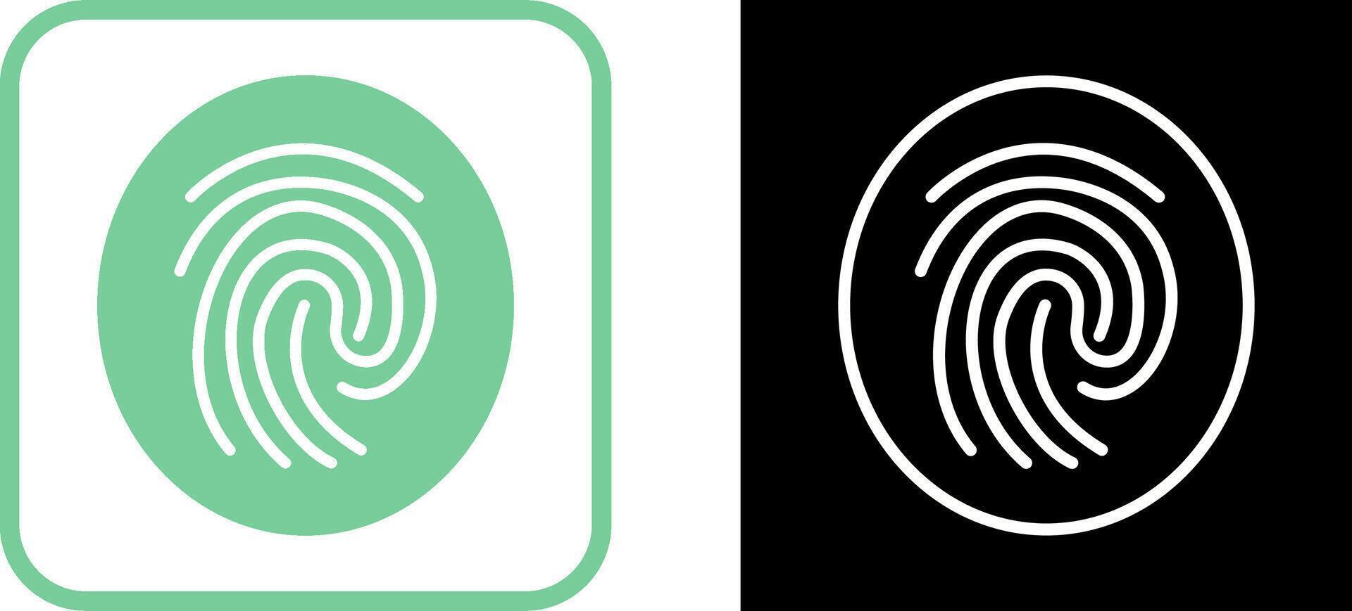 Fingerprint Vector Icon