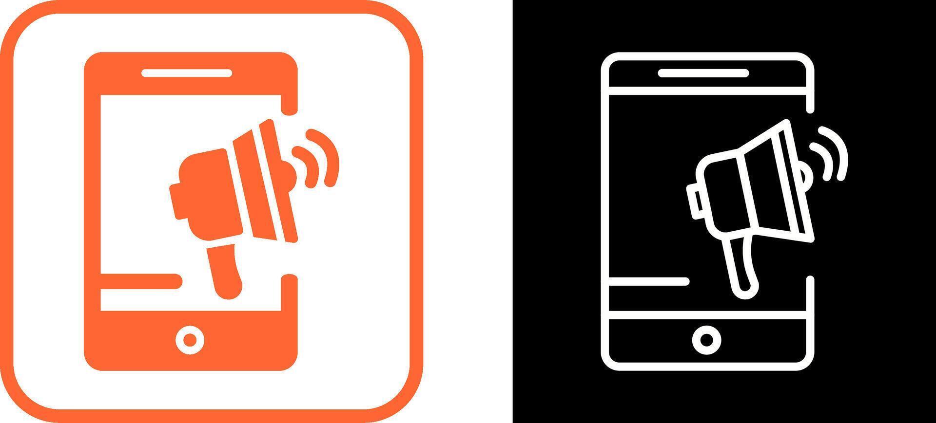 Mobile Advertising Vector Icon