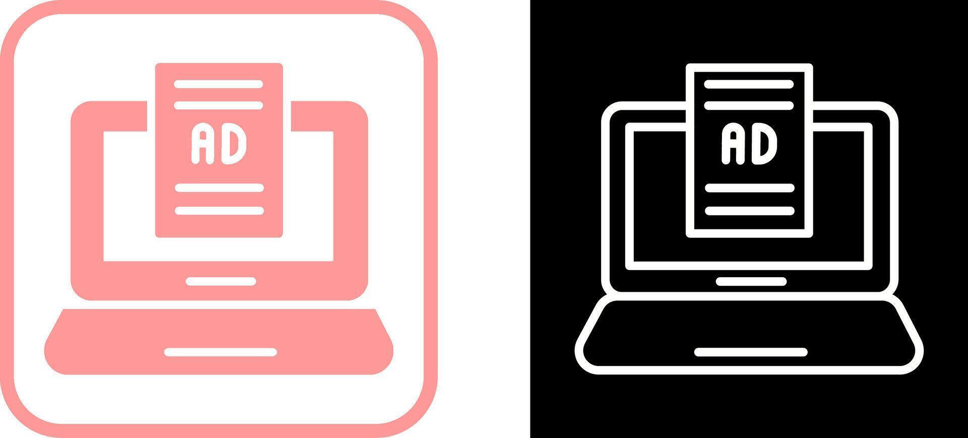 Internet Ads Vector Icon