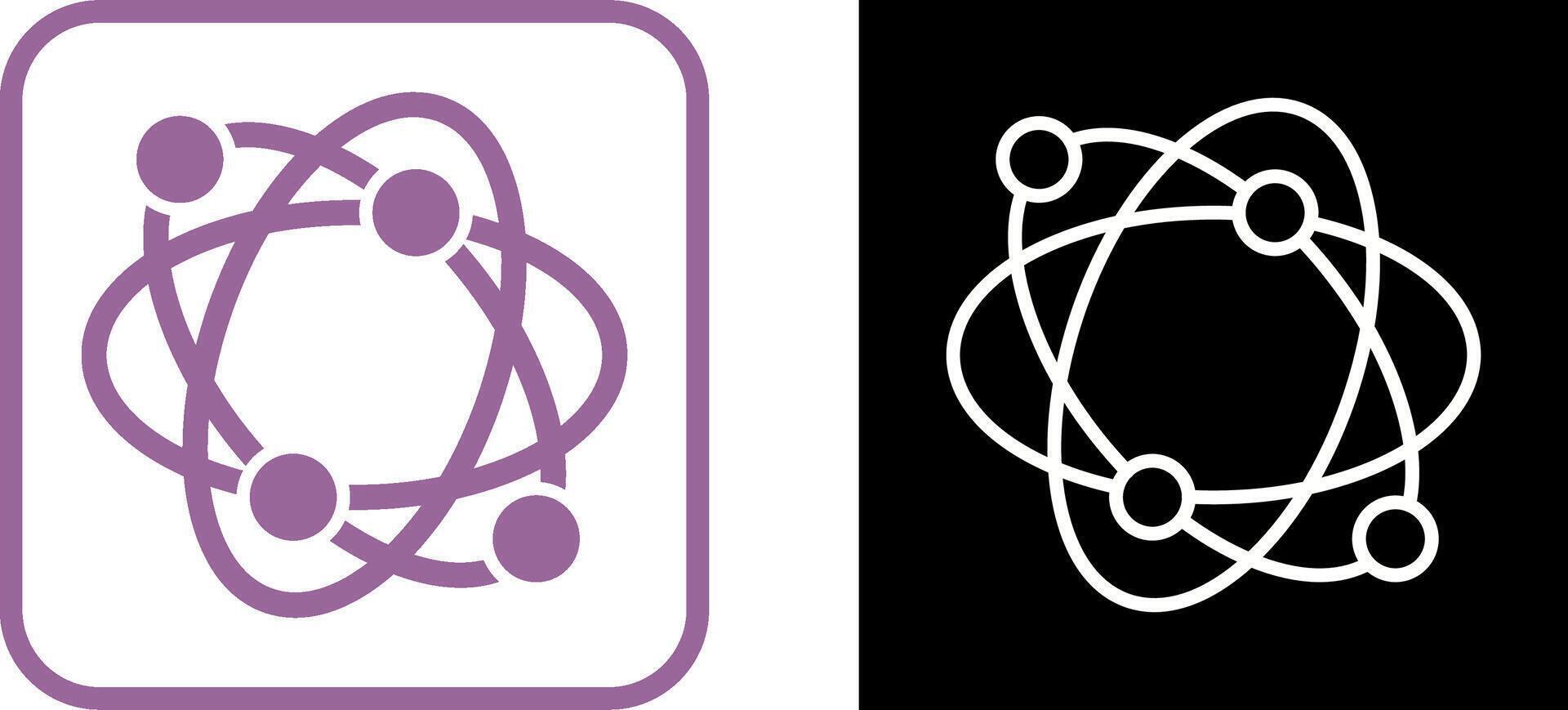 Atomic Structure Vector Icon