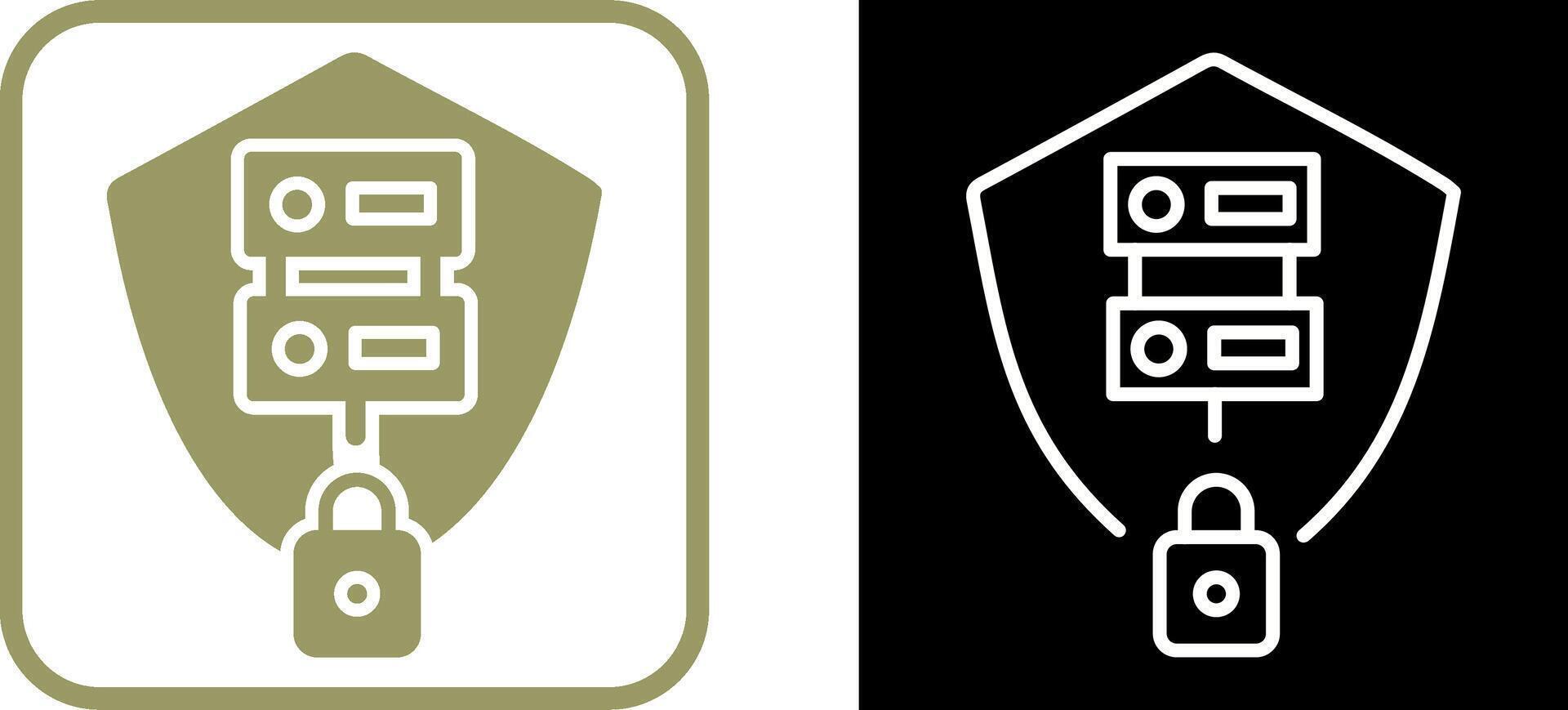 Secure Server Vector Icon