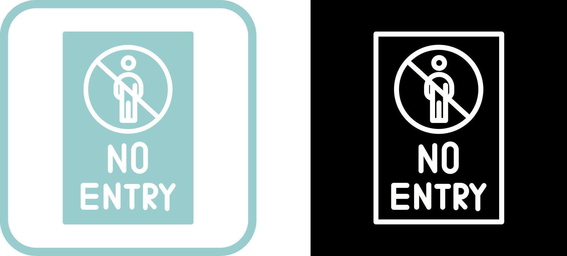No Entry Sign Vector Icon